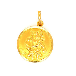 Pre Owned 18ct St Christopher ZQ704